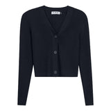 Cropped Ribbed Cardigan