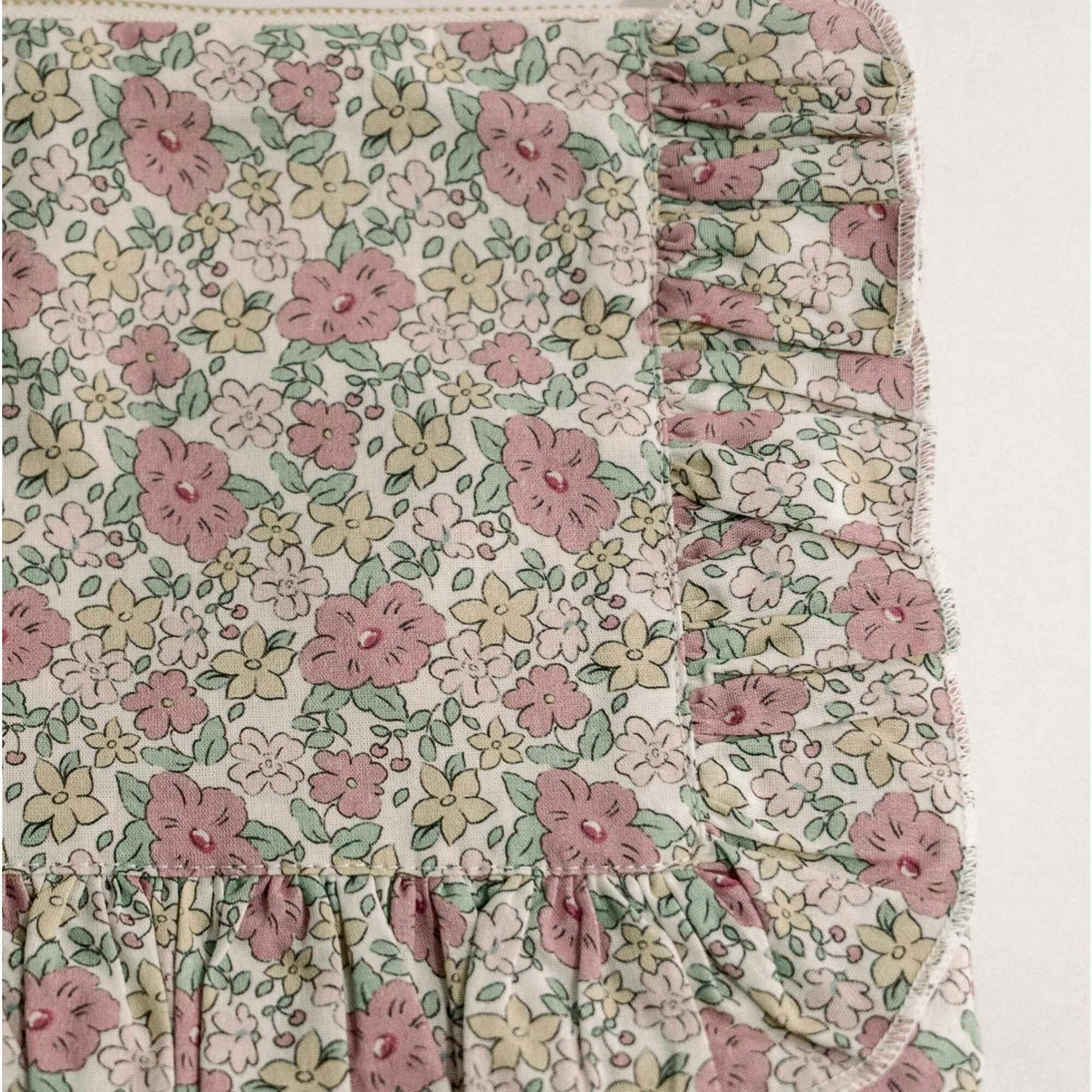 Betsy Ann Timeless Floral Ruffle Zipper Pouch