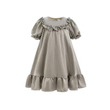 Gray Ruffle Berlin Dress