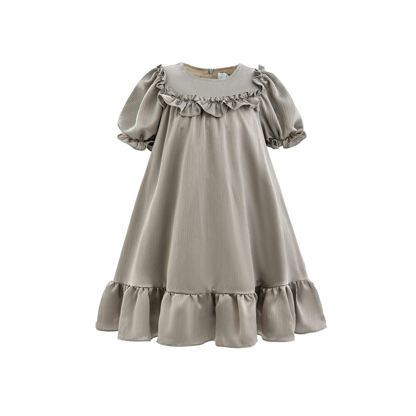 Gray Ruffle Berlin Dress