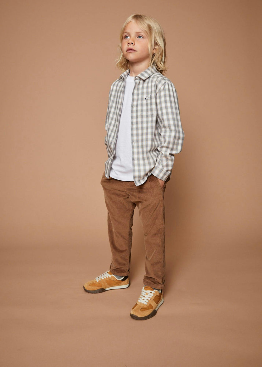 The Light Grey Checked Flannel Shirt