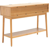 Baisley 2-Drawer Rattan Console Table