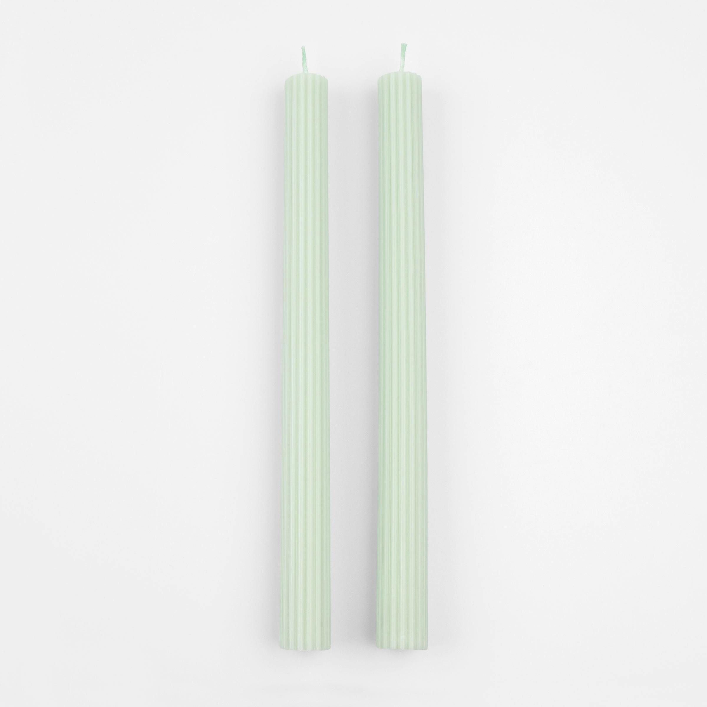 Sea Foam Green Table Candles