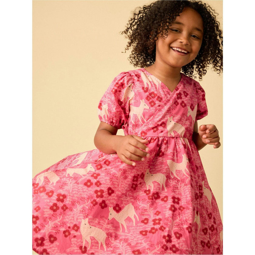 Tie Wrap Neck Dress, Multi