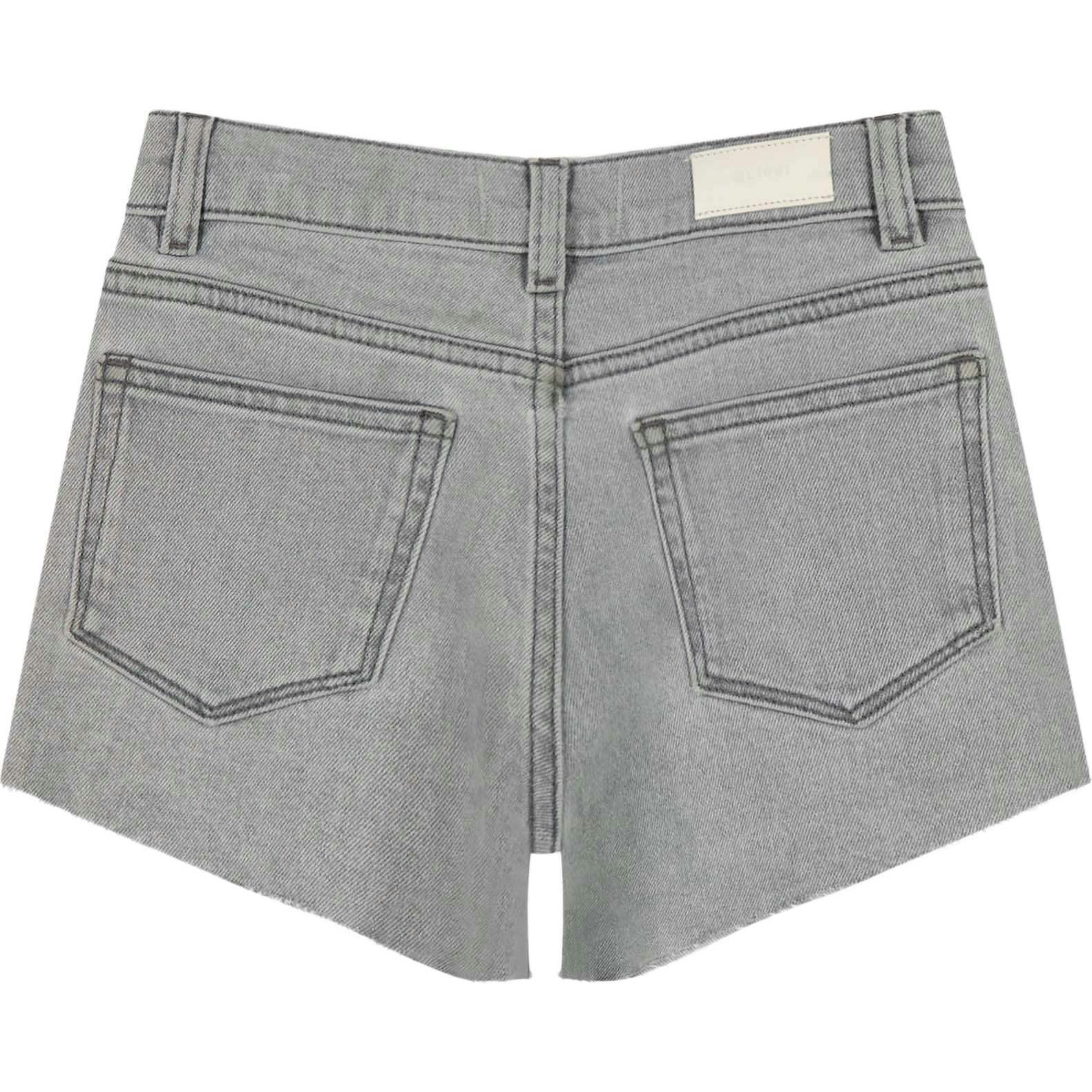 Lucy Shorts High Rise | Lt Smoke