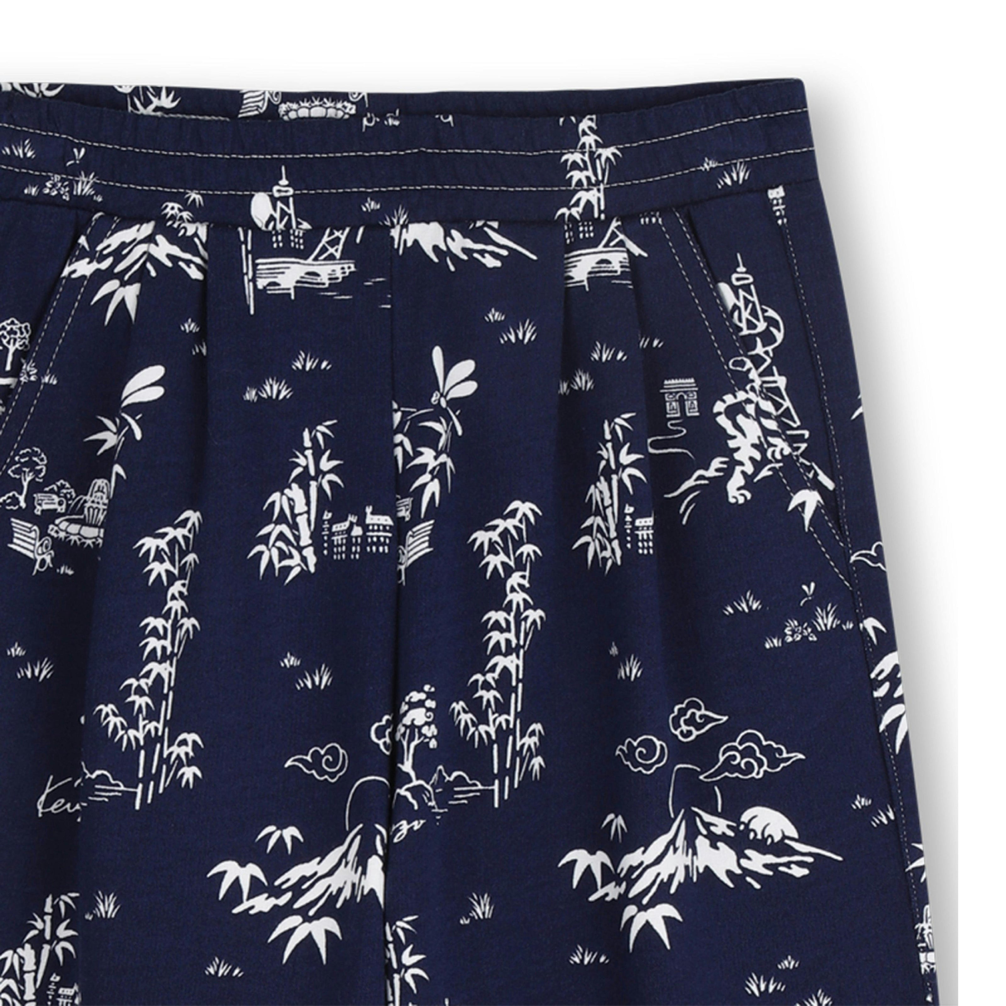 Medieval Blue Kenzo Printed Pants