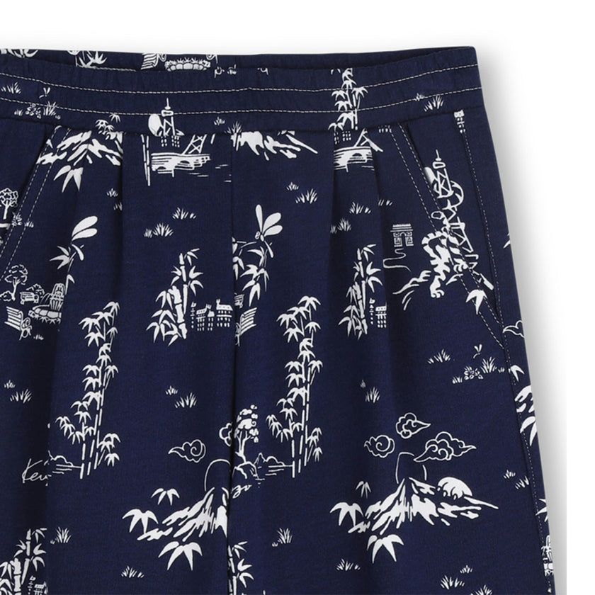 Medieval Blue Kenzo Printed Pants