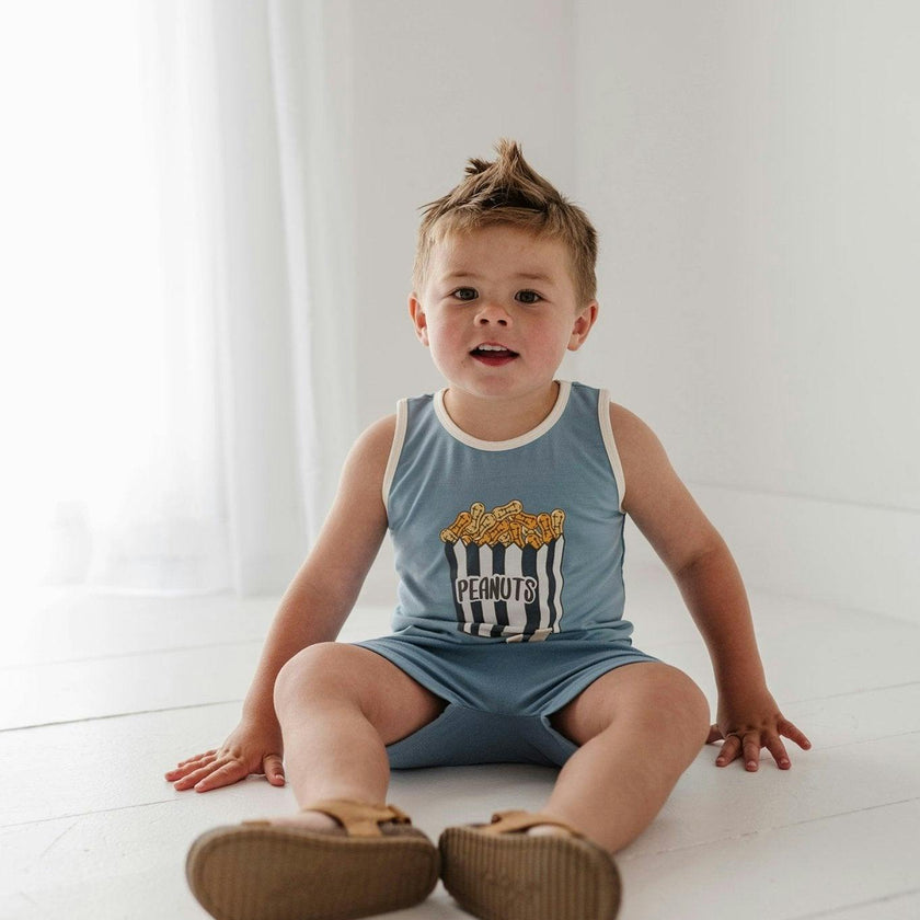 Boys Harem Shorts in Desert Mist