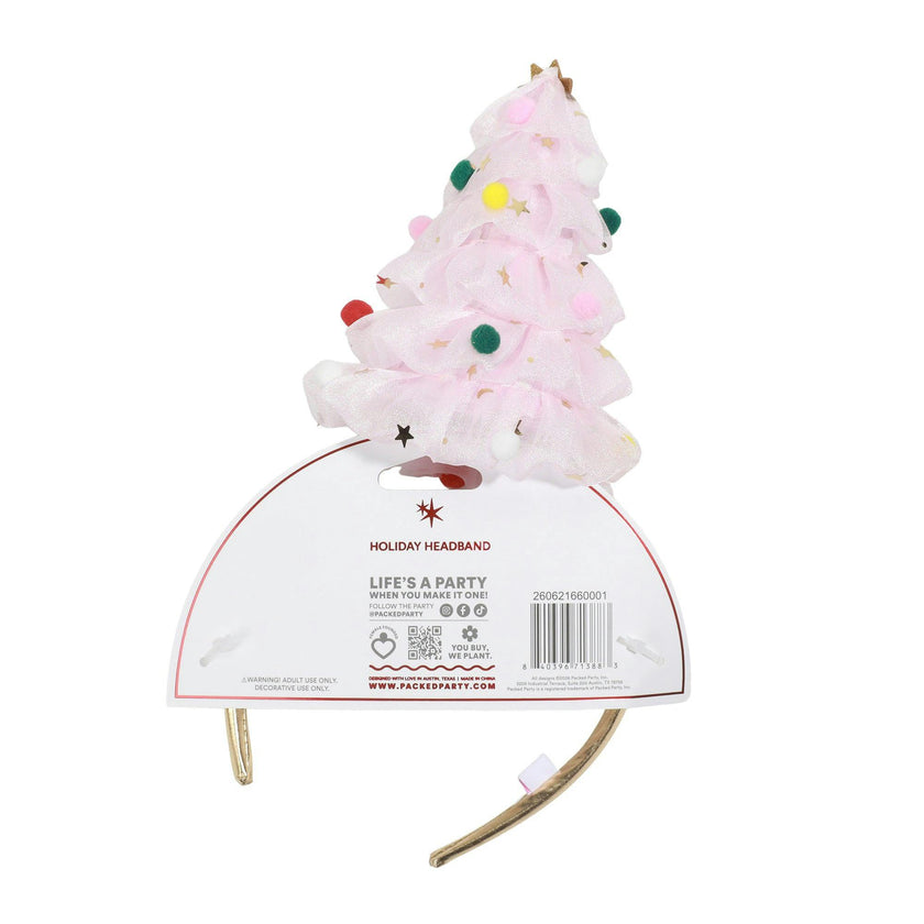 Packed Party Tree Tulle Headband Pink Party