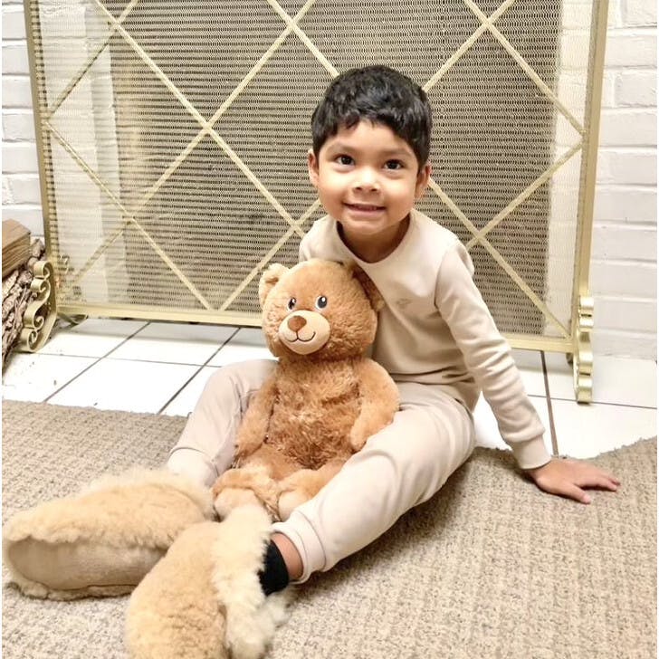 Boy Grey Pajama Set in Pima Cotton