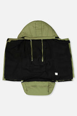 Evolutive Footmuff For Car Seats and Strollers Olive Green