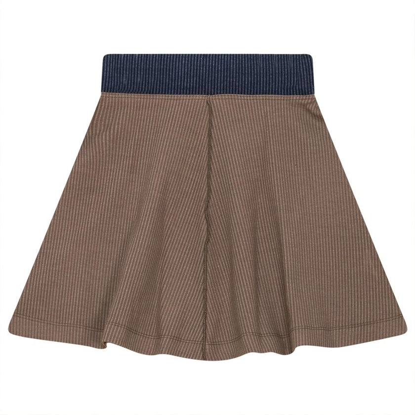 Ribbed Flare Skirt
