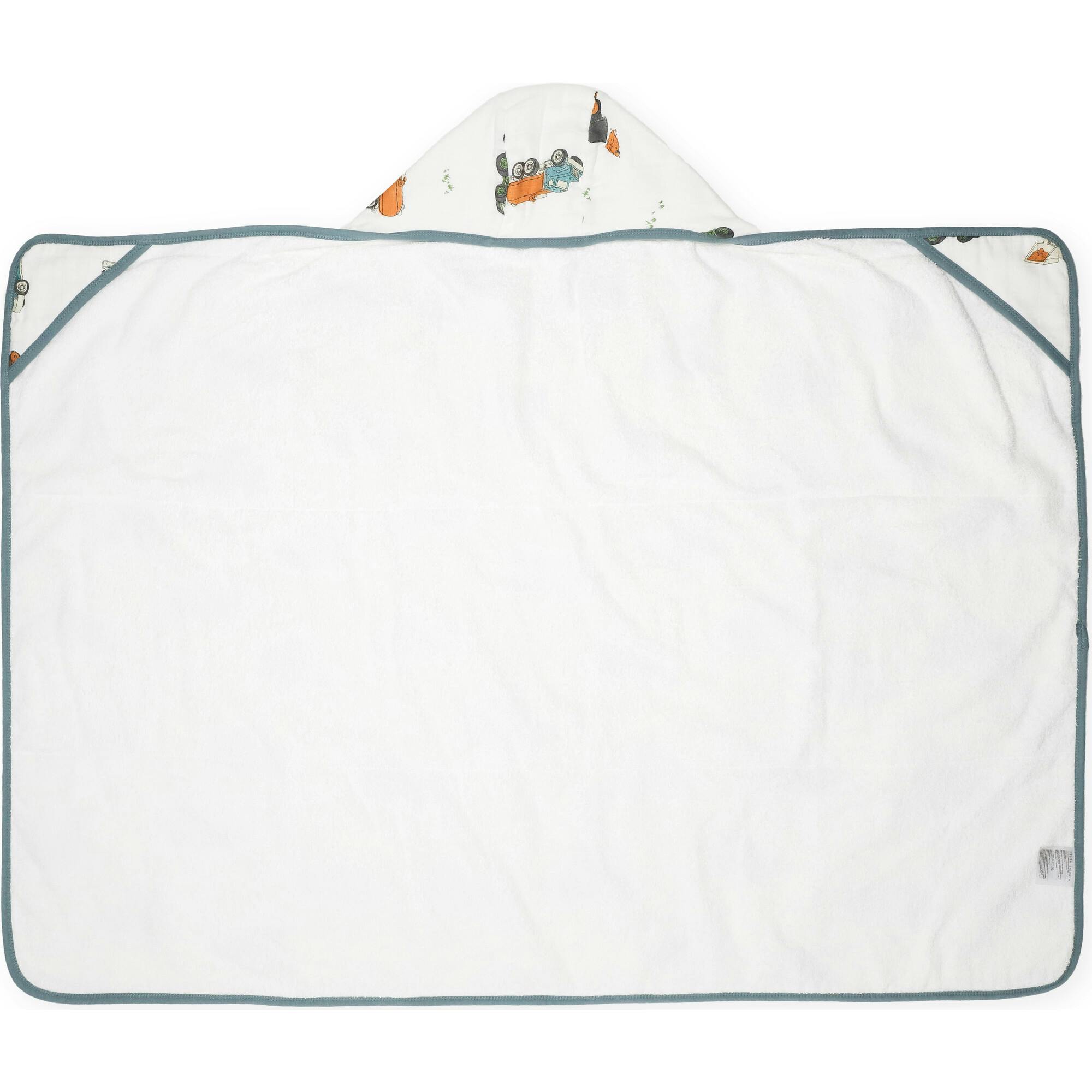 Toddler Hooded Towel - Work Trucks