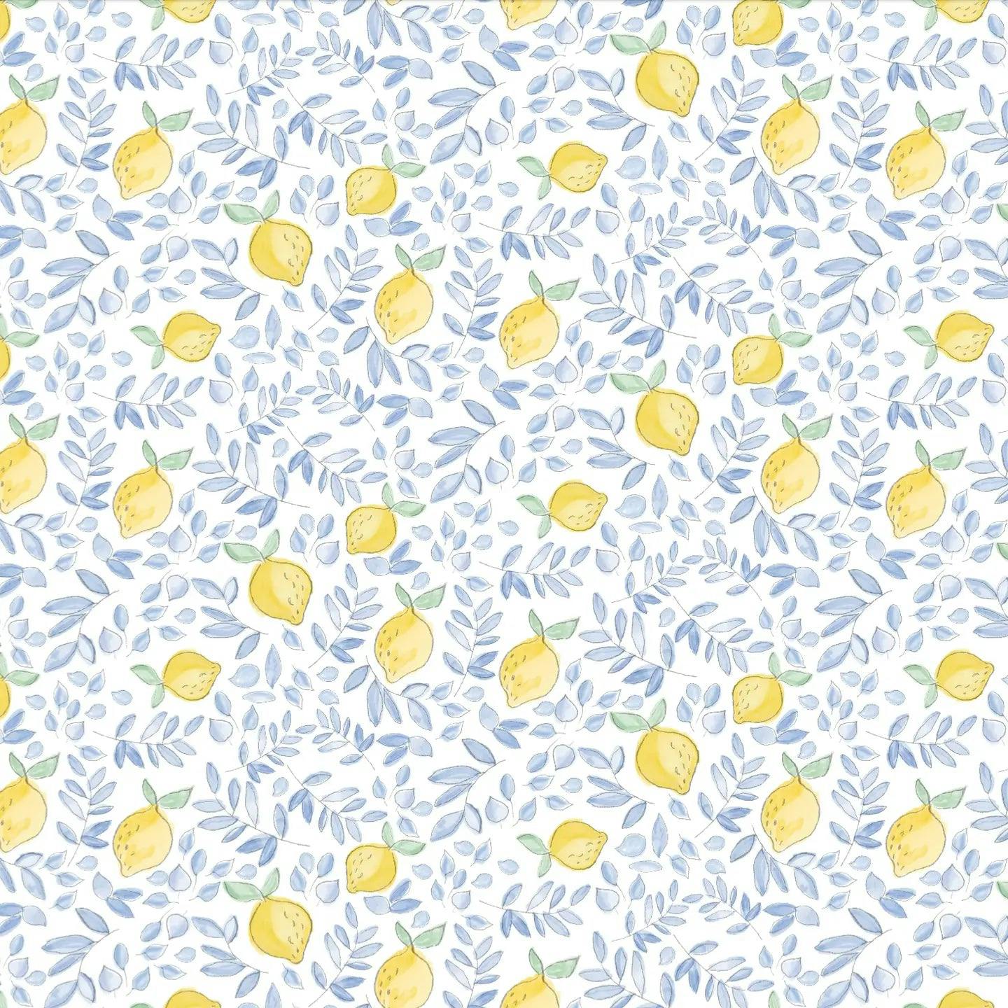 Lemons Woman's Pima Cotton Short Pajama Set