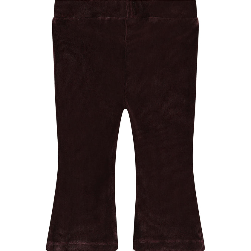 Retro Style Flare Leg Velvet Pants