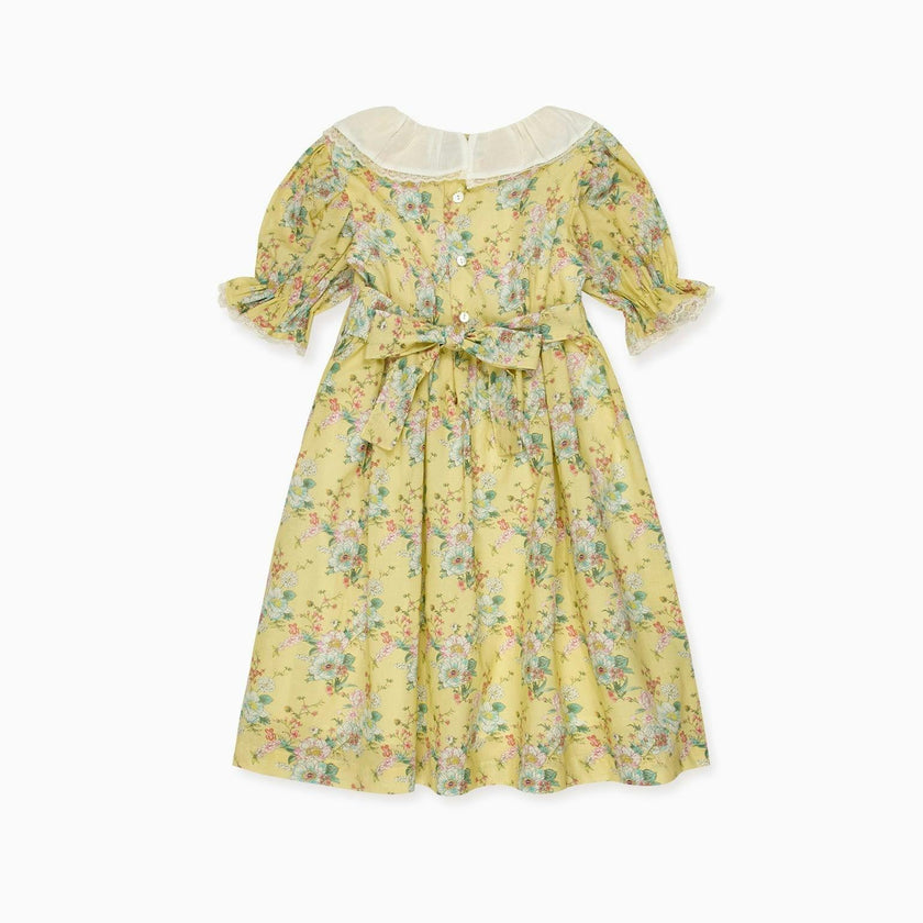 Yellow Floral Willow Girl Dress