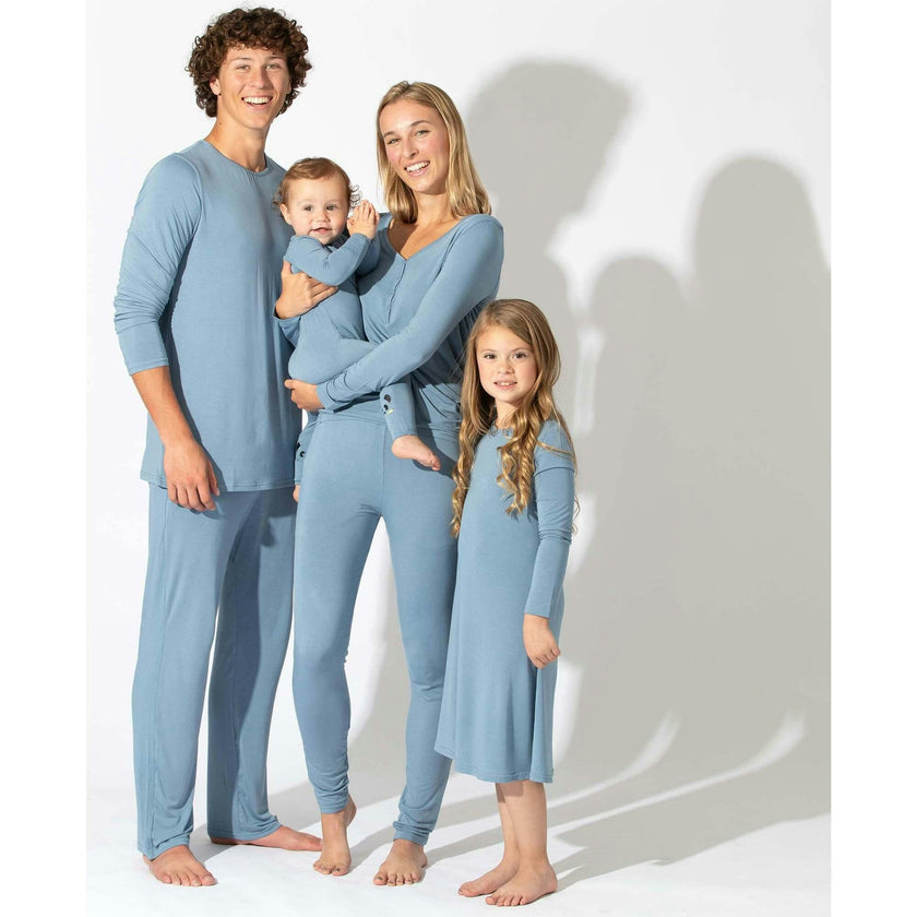 Oasis Teal Bamboo Convertible Footie