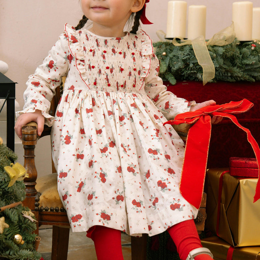 Anastasia Christmas Smocked Dress