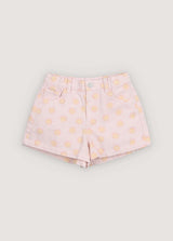 SmileyWorld® Denim Short Smiley Print