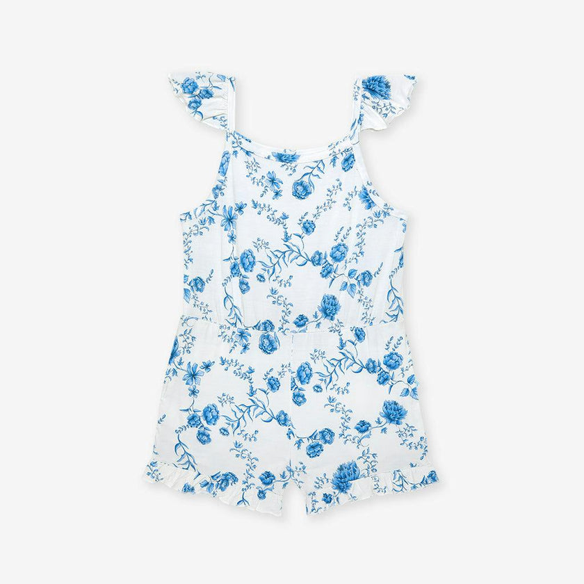 Hattie Flutter Sleeve Ruffled Romper