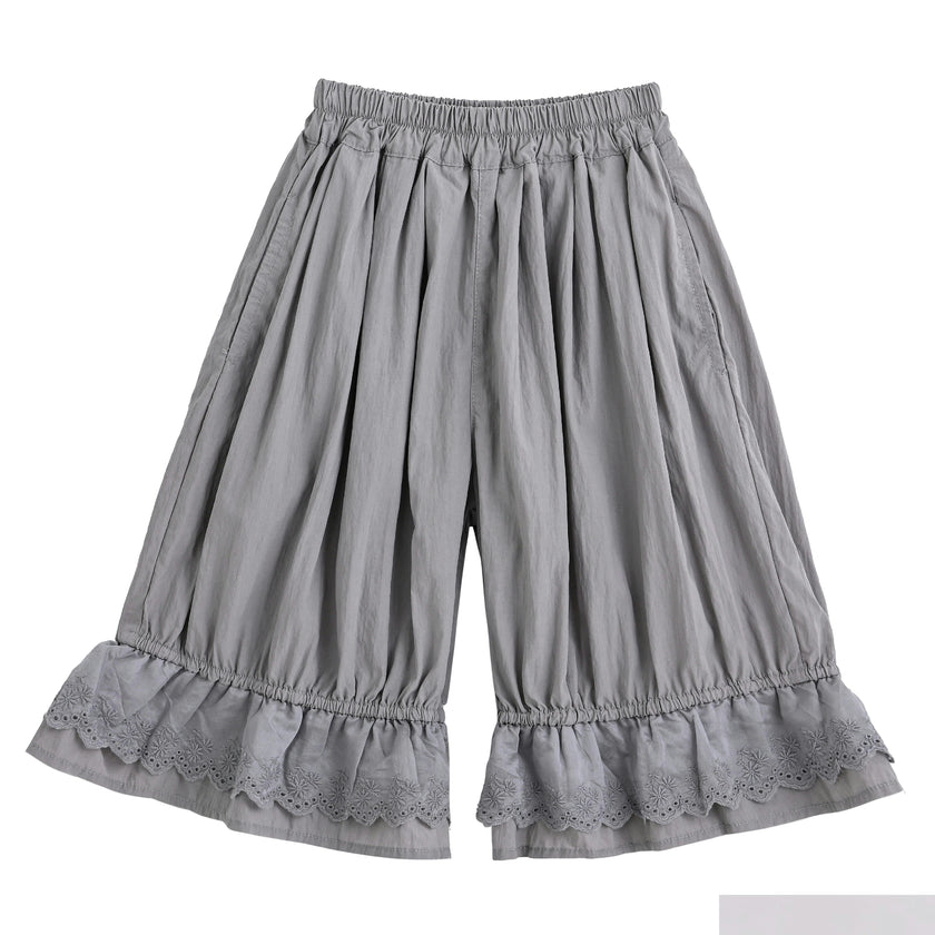 Grey Ruffled Short Set