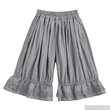 Grey Ruffled Short Set