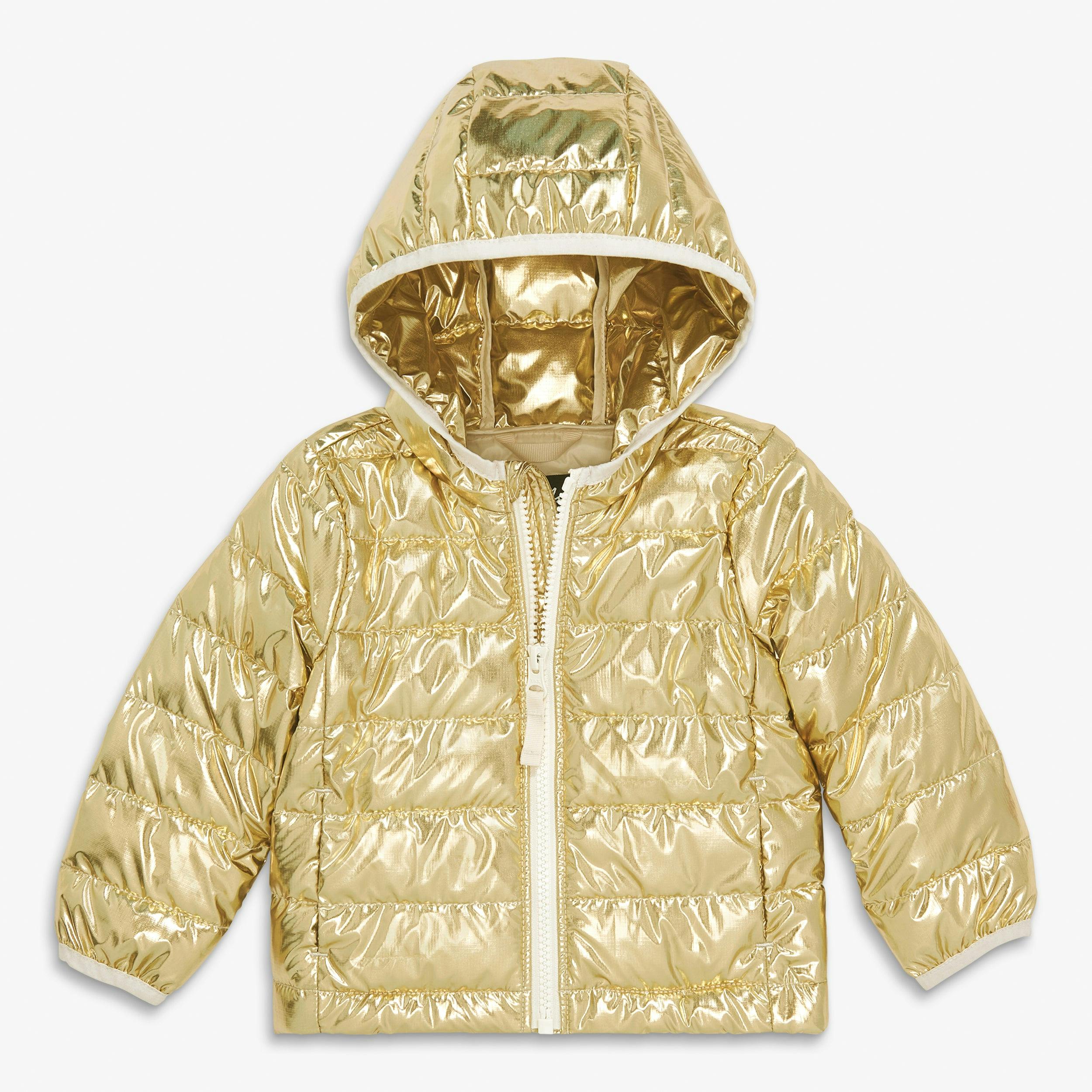 Baby metallic lightweight puffer jacket