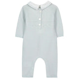 TARTINE ET CHOCOLAT Cashmere Blend Knit Jumpsuit - Bleu Ciel
