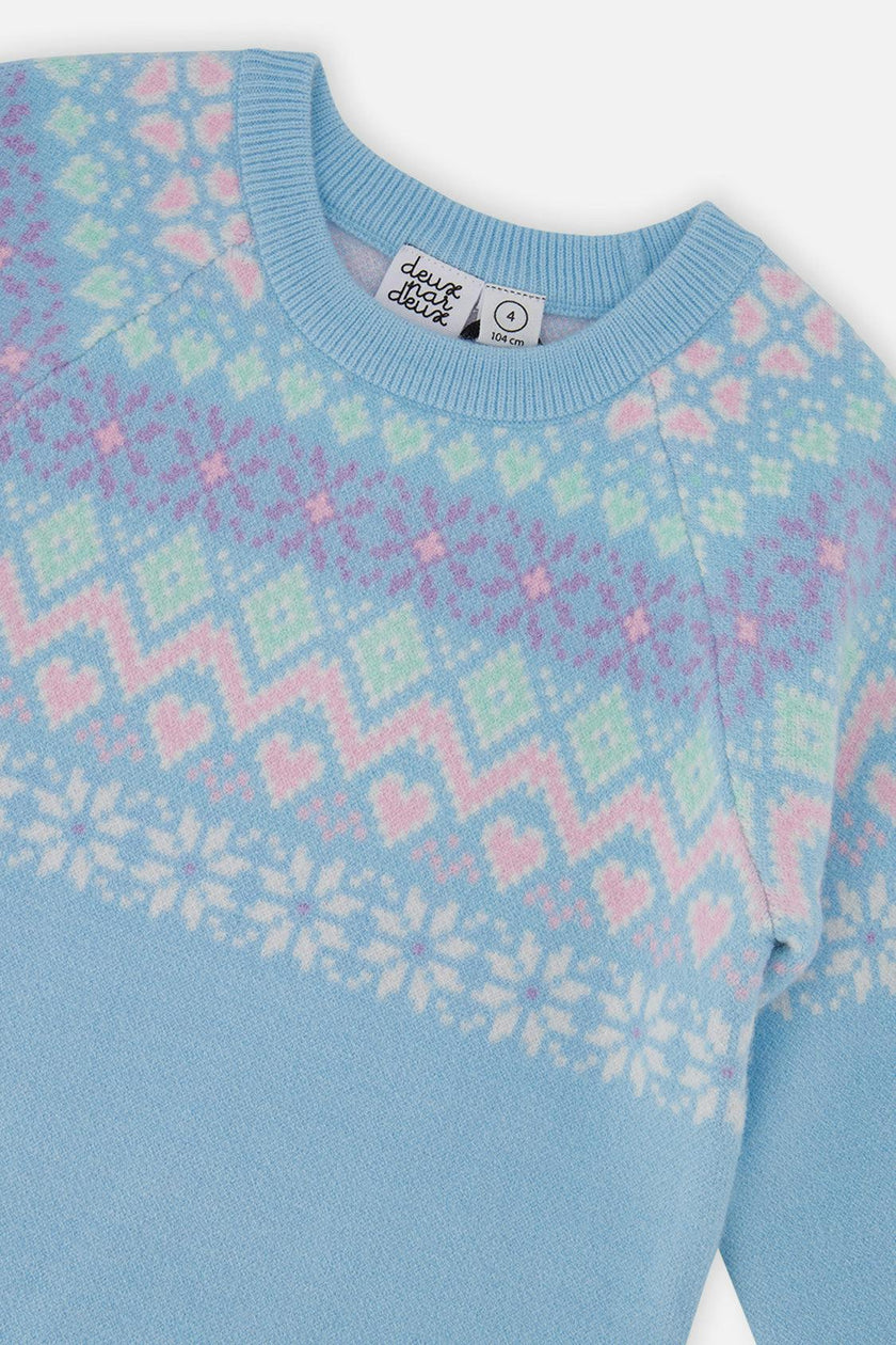Knit Dress Light Blue