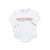 Christmas Smocked Bubble Romper