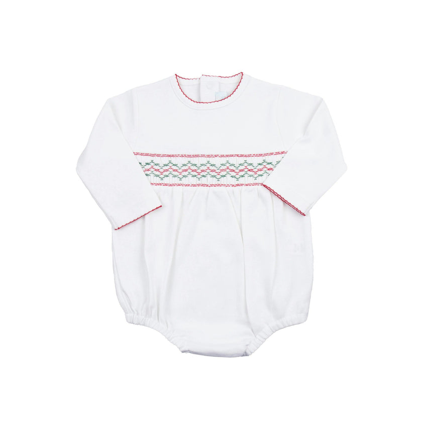Christmas Smocked Bubble Romper