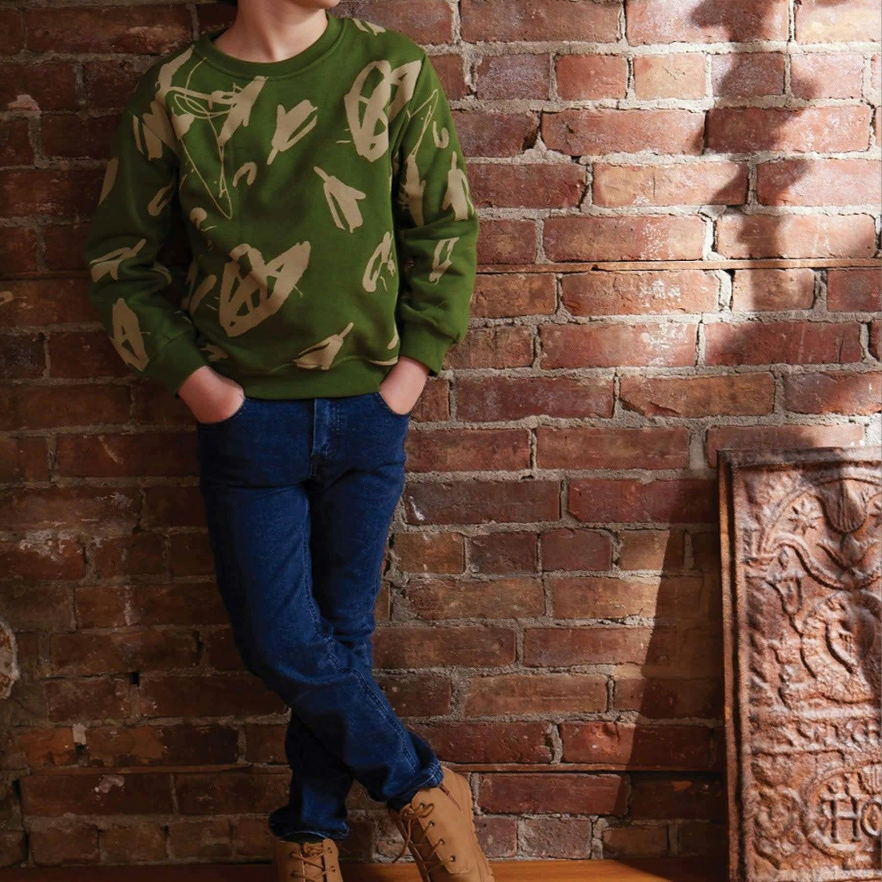 Mon Coeur Patch Straight Leg Kid
