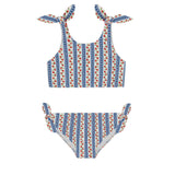 girls strawberry patch tie knot bikini