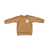 Girl's Raglan Sweatshirt Slate Daisy