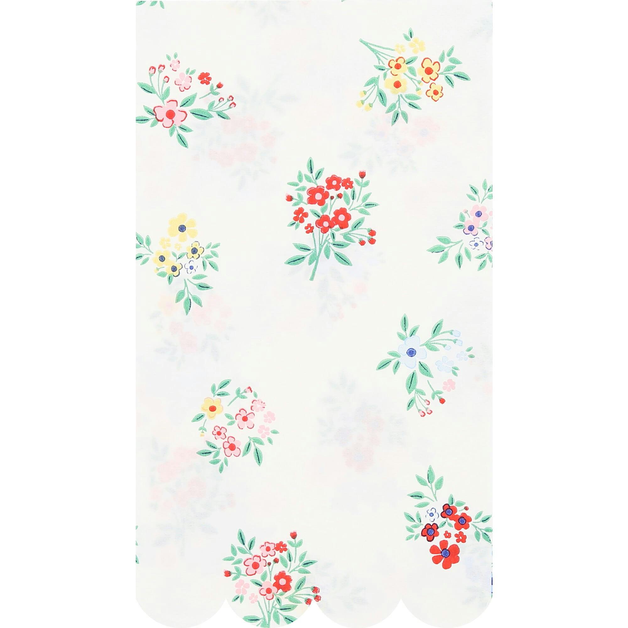 Ditsy Posy Scalloped Guest Towels