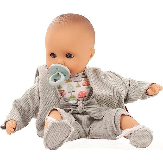 Muffin Lucky One 13" Bald Baby Doll with Blue Sleeping Eyes