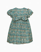 Smocked Party Dress in Strawberry Thief