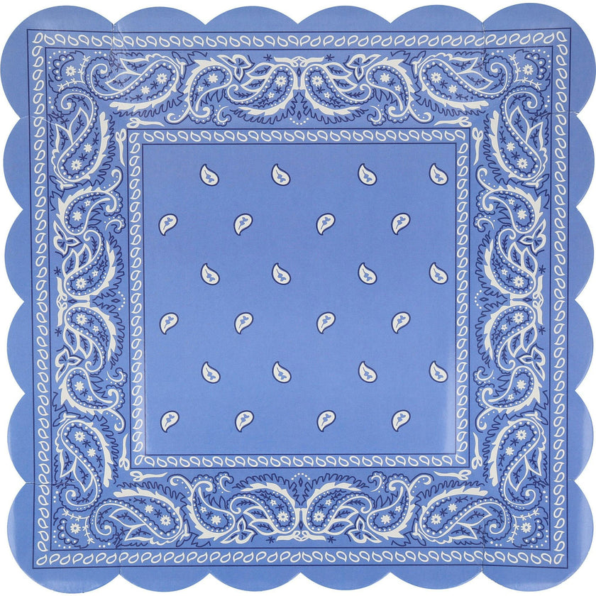 Western Bandana Square Plates
