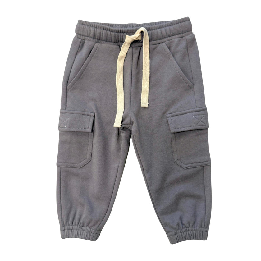 Boys Cargo Pants in Tornado Gray