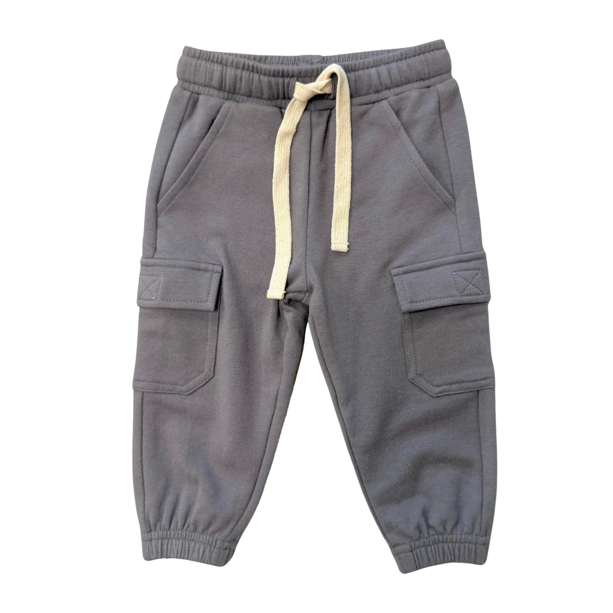 Boys Cargo Pants in Tornado Gray