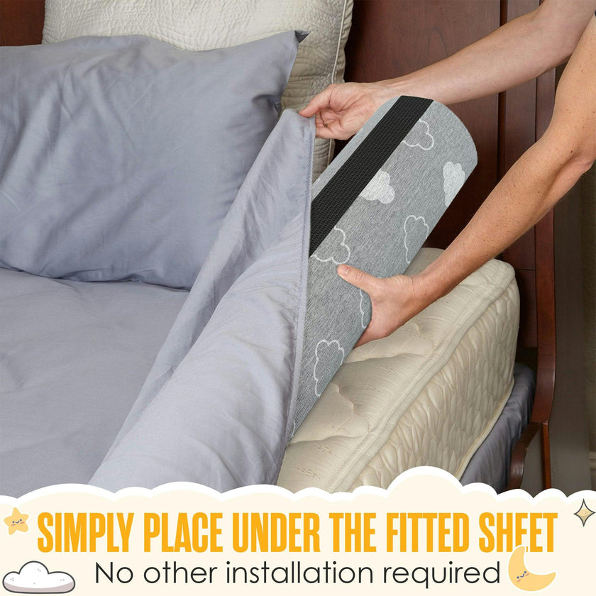 Sleepah Bed Bumpers for Toddlers - Memory Foam Guard Rail Pads for Kids Bed