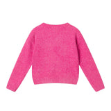 Girls (4-6x) Chenille Sweater| Pink Icons