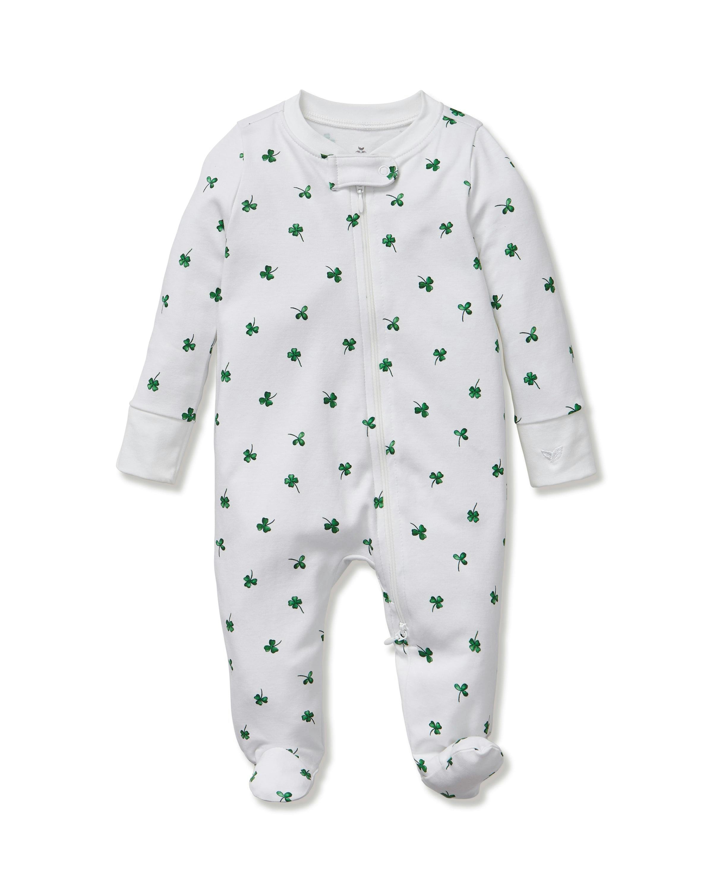 Baby's Pima Romper in Shamrocks