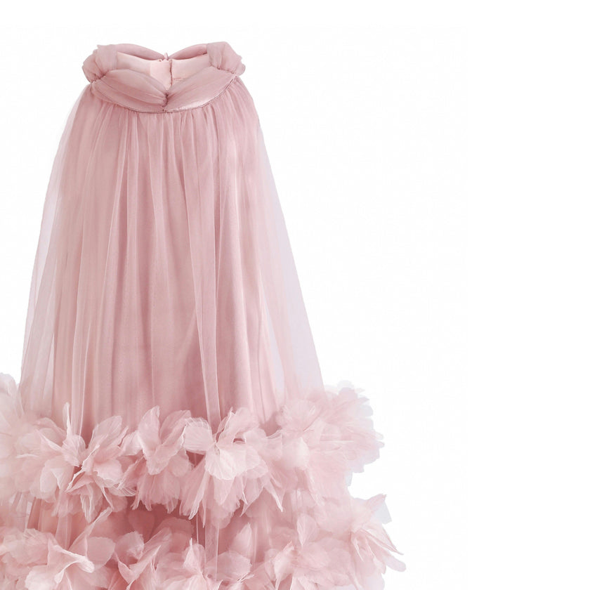 Pink Elaris Floral Gown