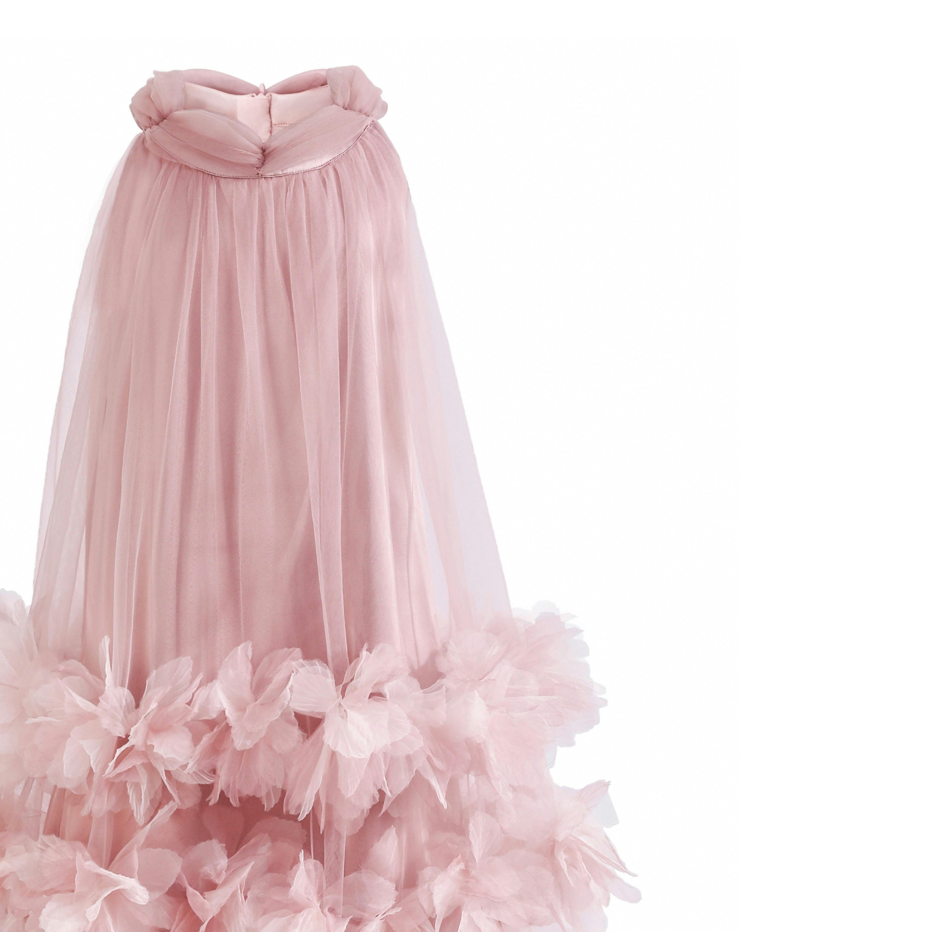 Pink Elaris Floral Gown