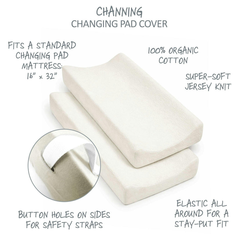 CHANNING 2-Pack Changing Pad Cover