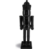 Minimalist Christmas Mantle King Nutcracker Solid Black