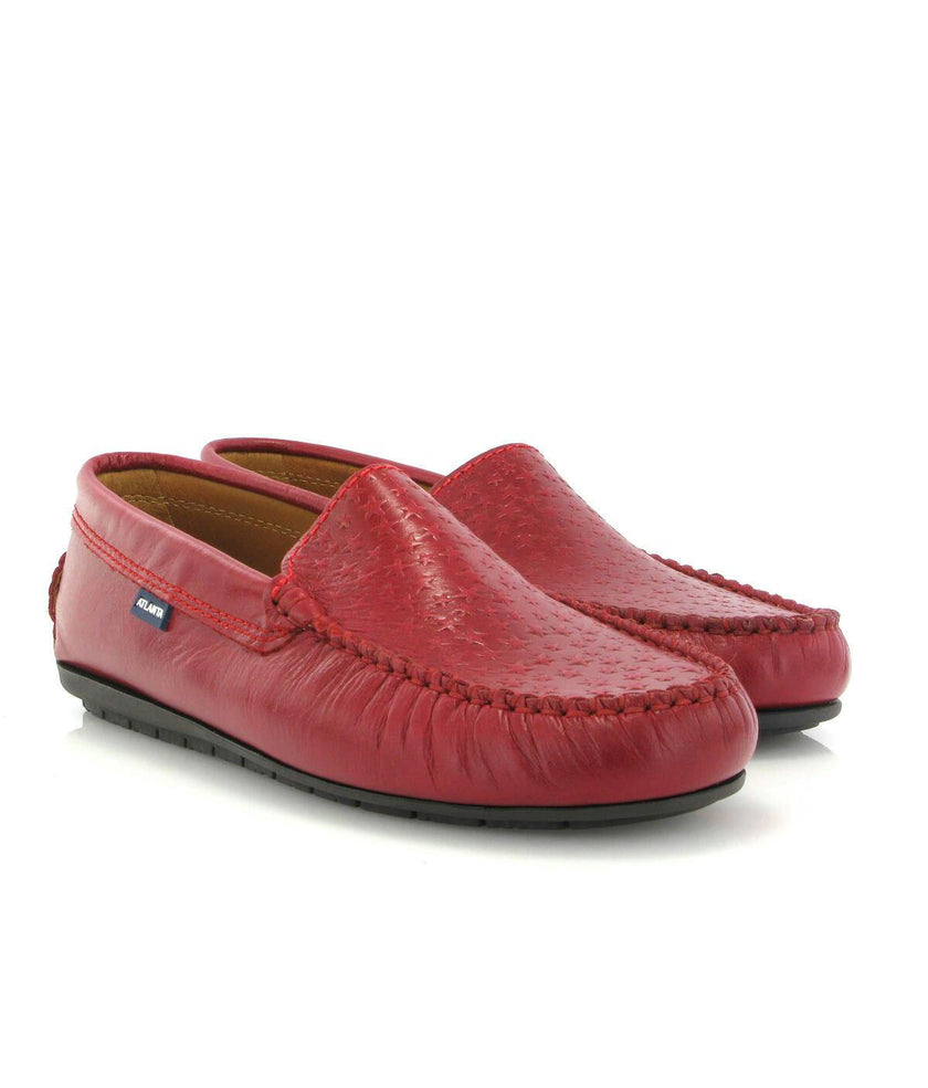 Plain 015 Walker Moccasins, Red Sierra Antik With Stars