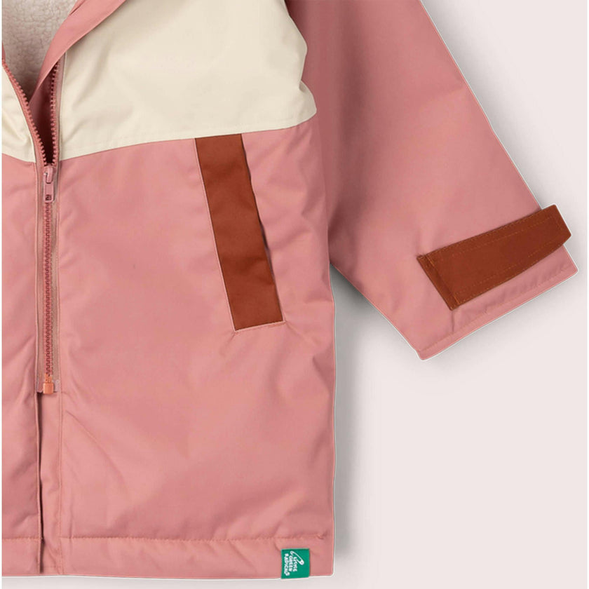 Soft Pink Recycled Waterproof Robe, Pink