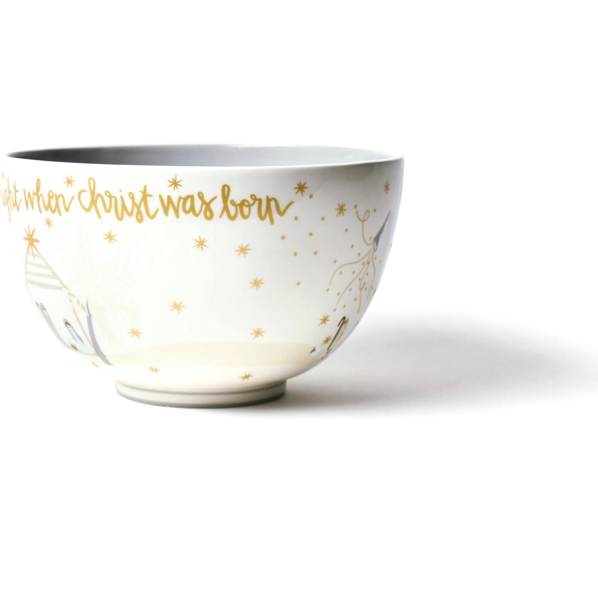Neutral Nativity Footed Bowl